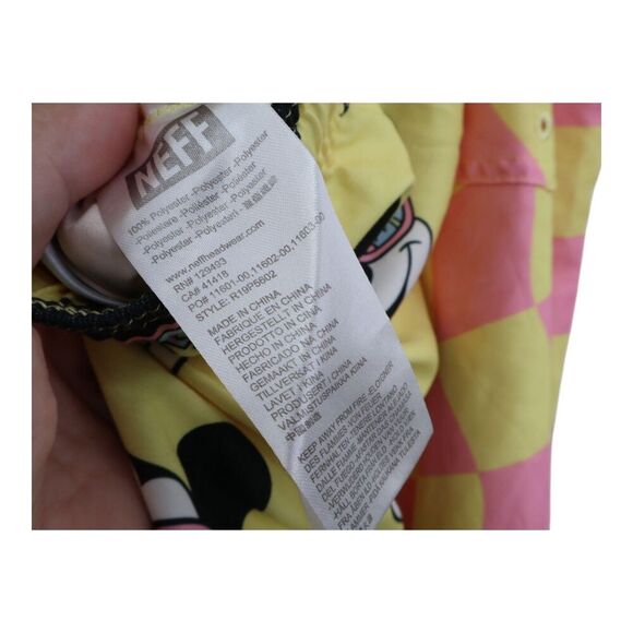Neff x Disney Mickey Mouse Checkered Swim Trunks Shorts Men's Large - Picture 8 of 8